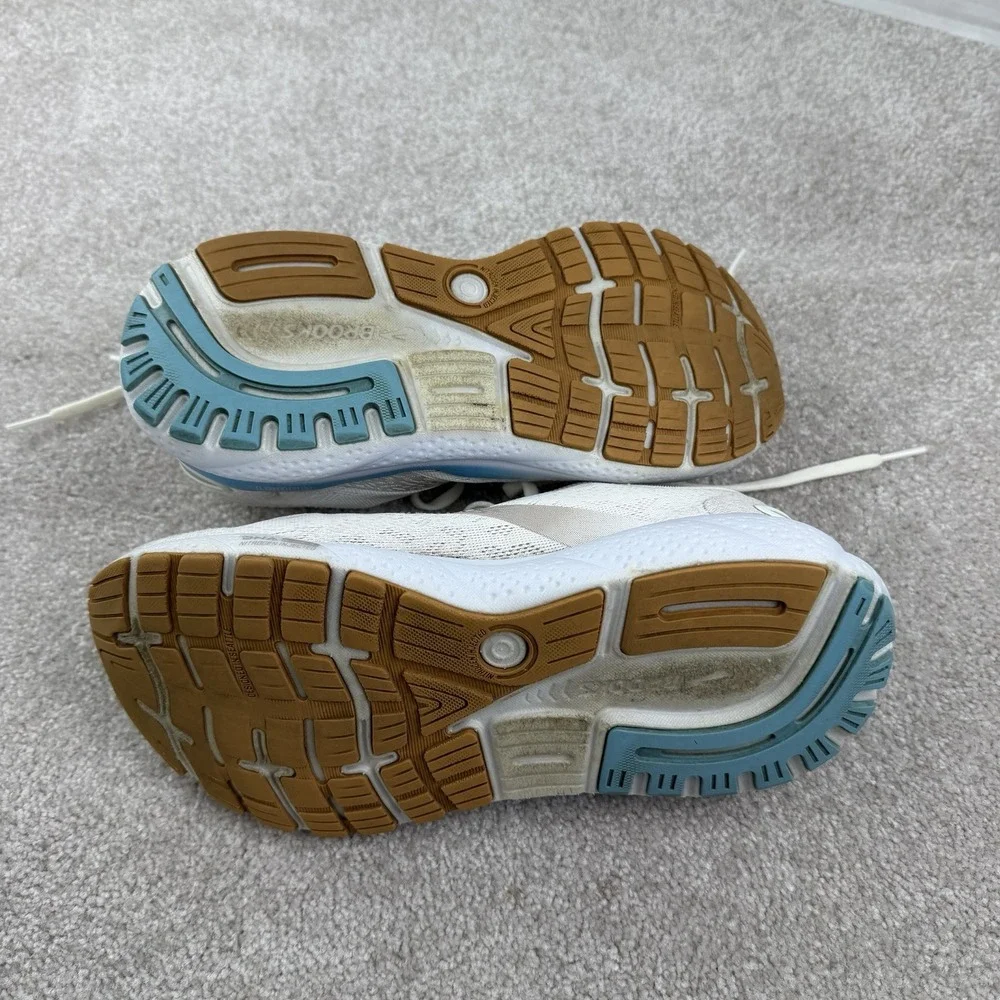 Brooks Ghost 16 Coconut Chateau Grey‎ Blue Women Road Running Shoes 7.5